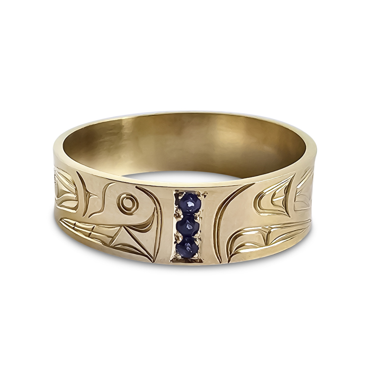 Eagle & Bear Gold Ring