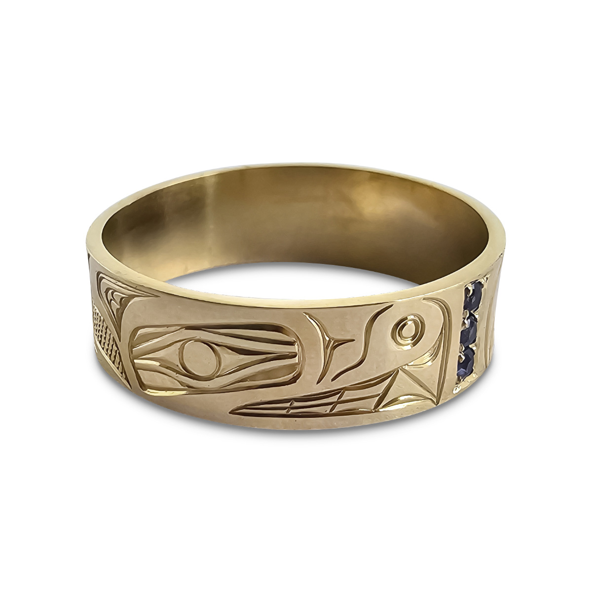 Eagle & Bear Gold Ring