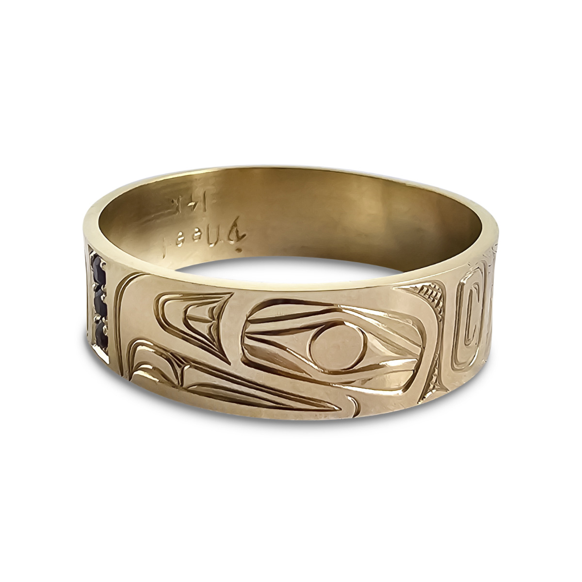 Eagle & Bear Gold Ring